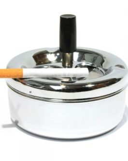 Smoke-King | Spinner Ashtray High Polished Chrome | 11 cm