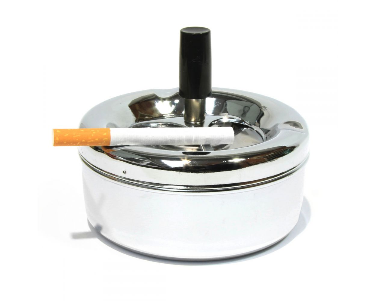 Smoke-King | Spinner Ashtray High Polished Chrome | 11 cm