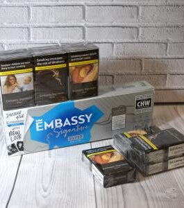 Embassy Signature Gold Cigarettes – 10 packs of 20 Cigarettes (200)