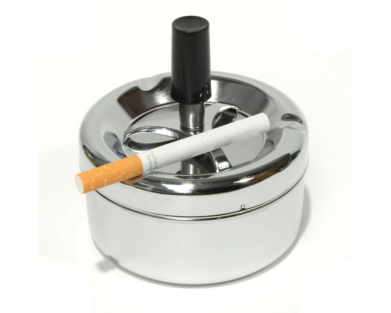 Smoke-King | Spinner Ashtray Polished Chrome | 9cm