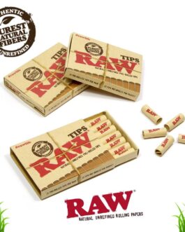 RAW | Natural Pre-Rolled Filter Tips | Bundle of 3