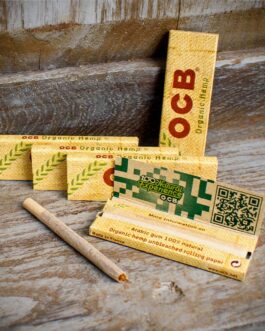OCB | Regular Organic Hemp Rolling Papers | Pack of 5 Booklets