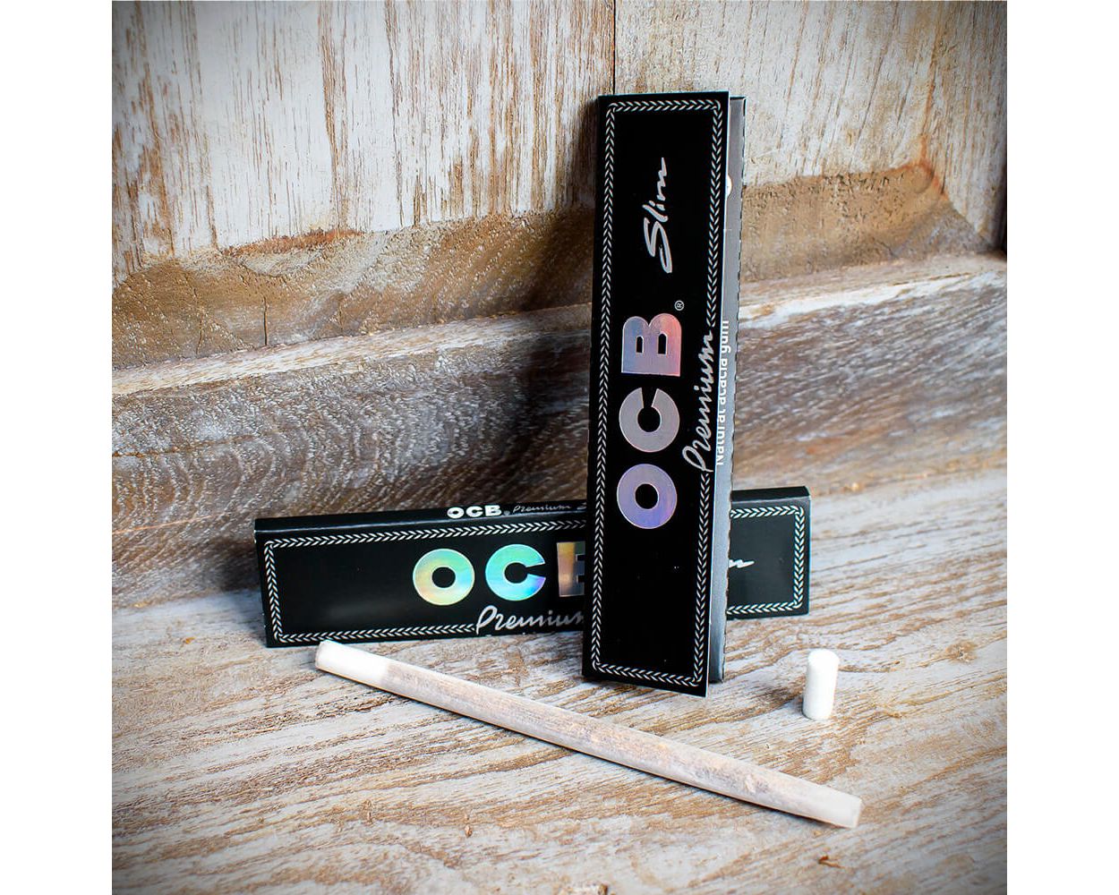 OCB | Premium Slim K.S. Rolling Papers | Pack of 2 Booklets