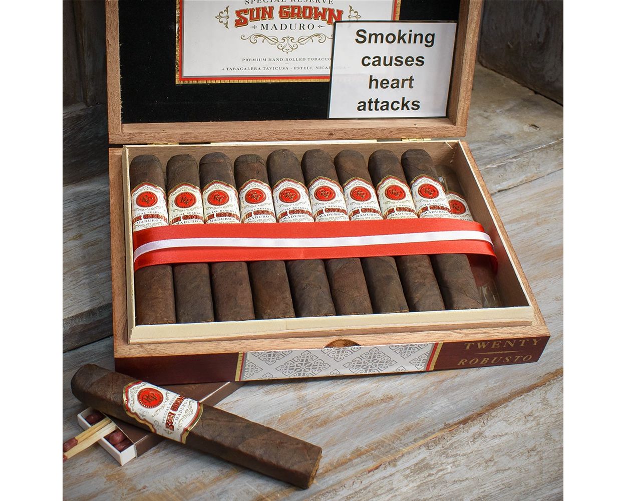 Rocky Patel Sun Grown Maduro Robusto Cigars – Box of 20