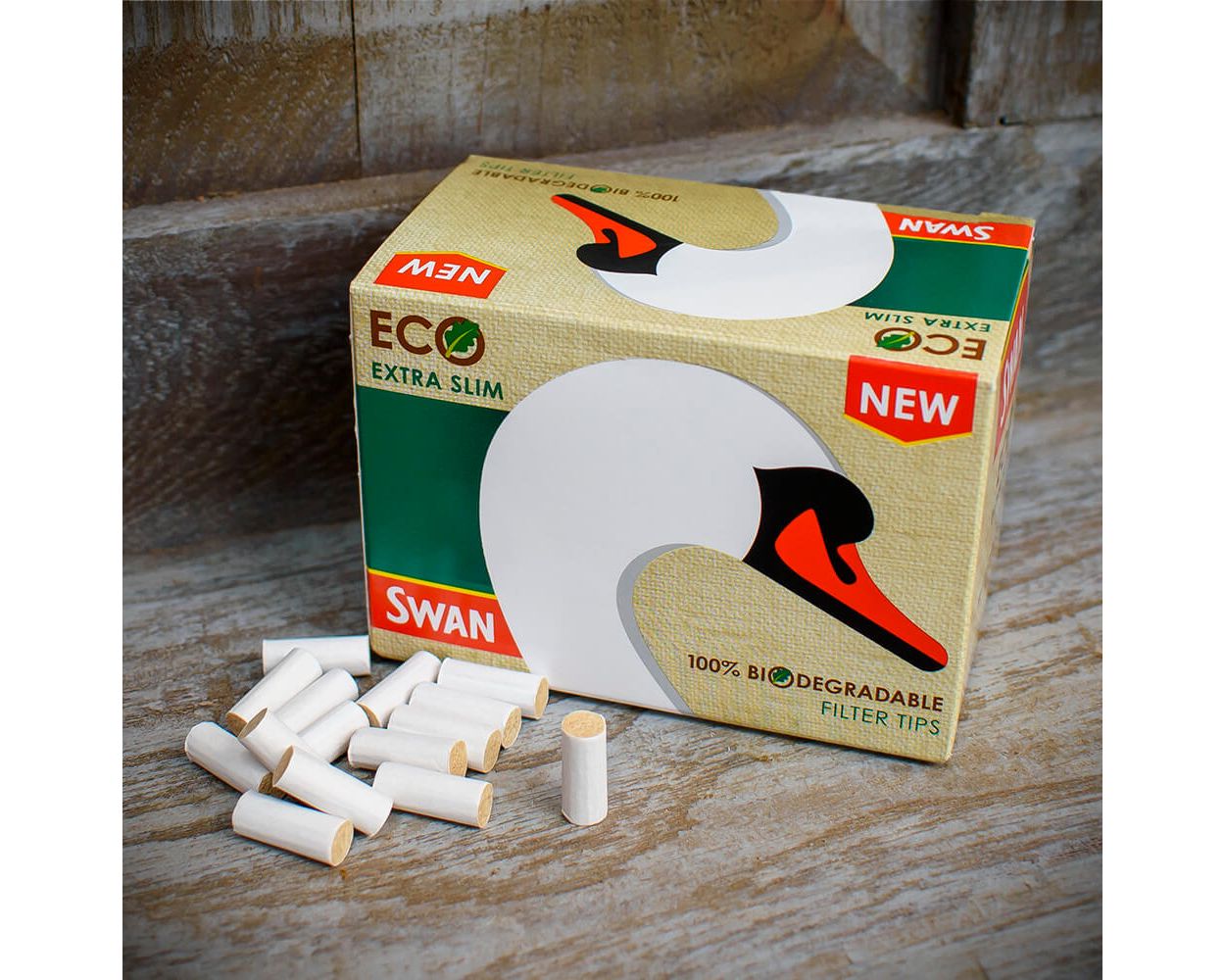 Swan | Box 200 | Eco Extra Slim Loose Biodegradable Filter Tips