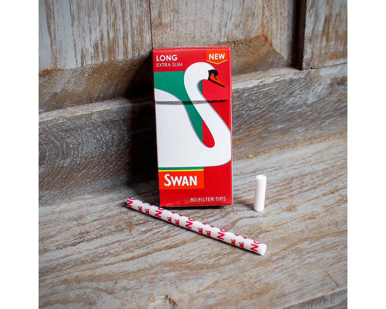 Swan | Long Extra Slim Filter Tips | 80 Pack