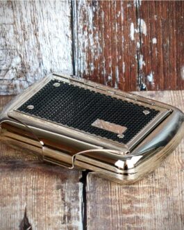 Tobacco Tin with Paper Holder – Mesh Finish