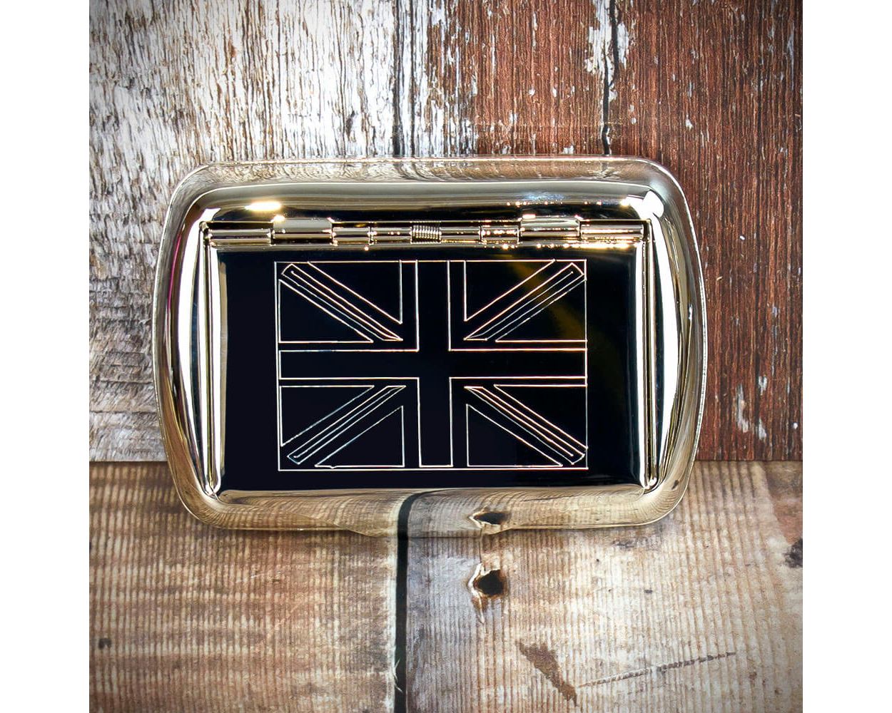 Tobacco Tin with Paper Holder – Union Jack Design